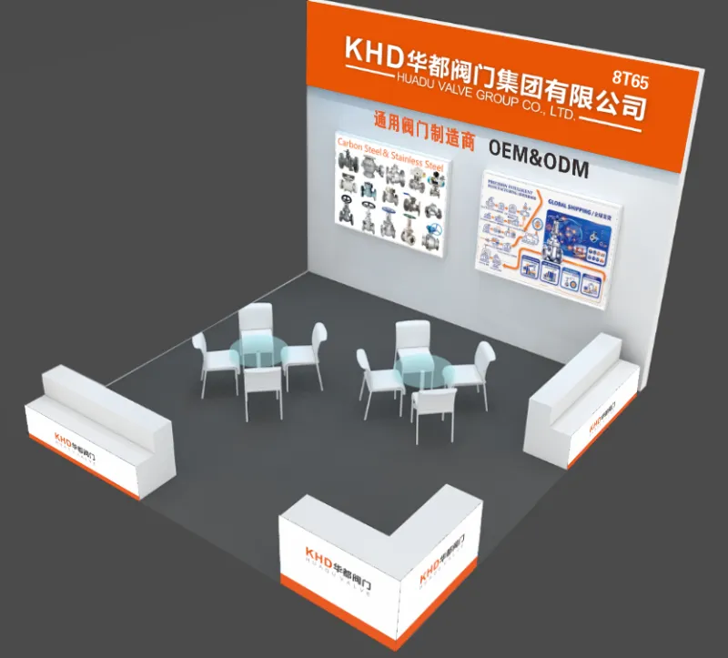 Missä tavata Huadu Valve Group (KHD) lokakuussa 2026? Zhejiangin kansainvälinen venttiilimessu, Booth 8T65